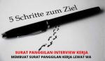 Contoh Surat Panggilan Interview Lewat WA