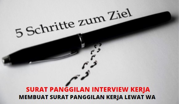 Contoh Surat Panggilan Interview Lewat WA