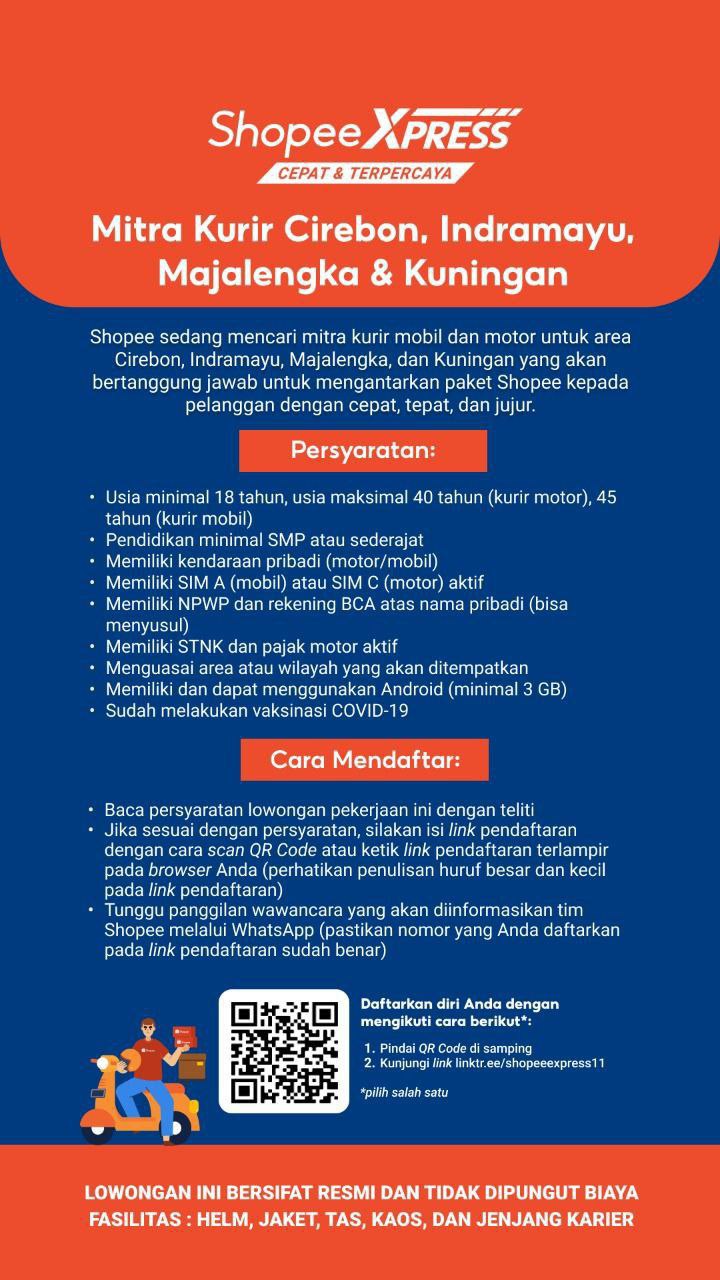 Lowongan Kerja Shopee Express Terbaru Juli 2022